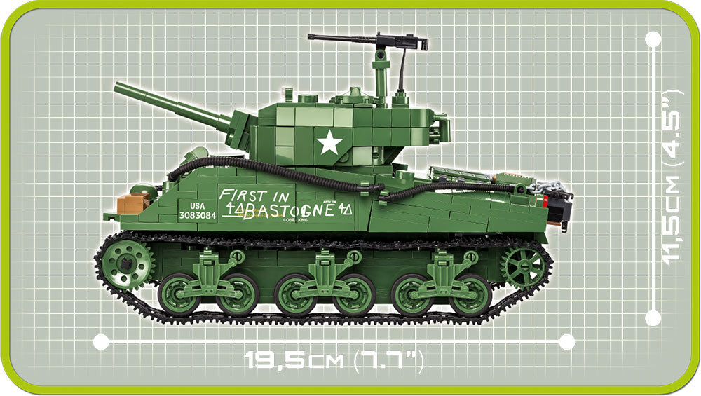 COBI Sherman M4A3E2 "Jumbo" Tank: Set #2550