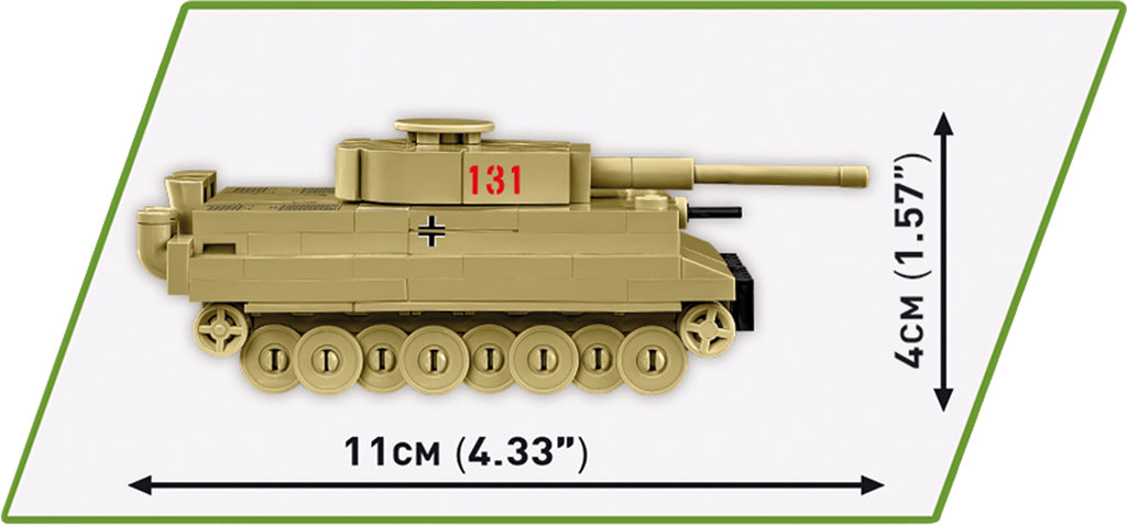 COBI Tiger I 131 Tank 1:72 Scale: Set #3095
