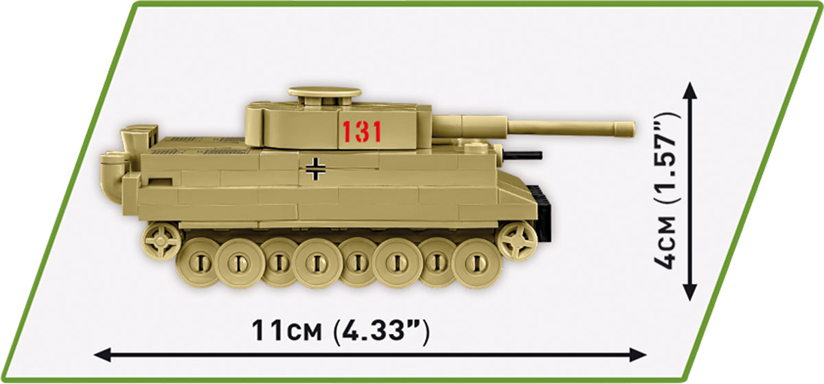 COBI Tiger I 131 Tank 1:72 Scale: Set #3095