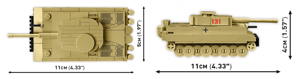 COBI Tiger I 131 Tank 1:72 Scale: Set #3095