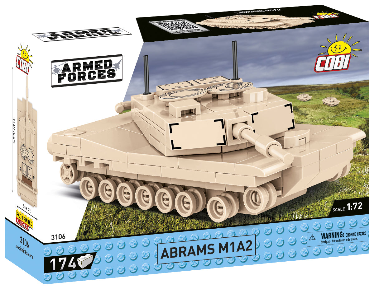 COBI Abrams M1A2 Tank 1:72 Scale: Set #3106