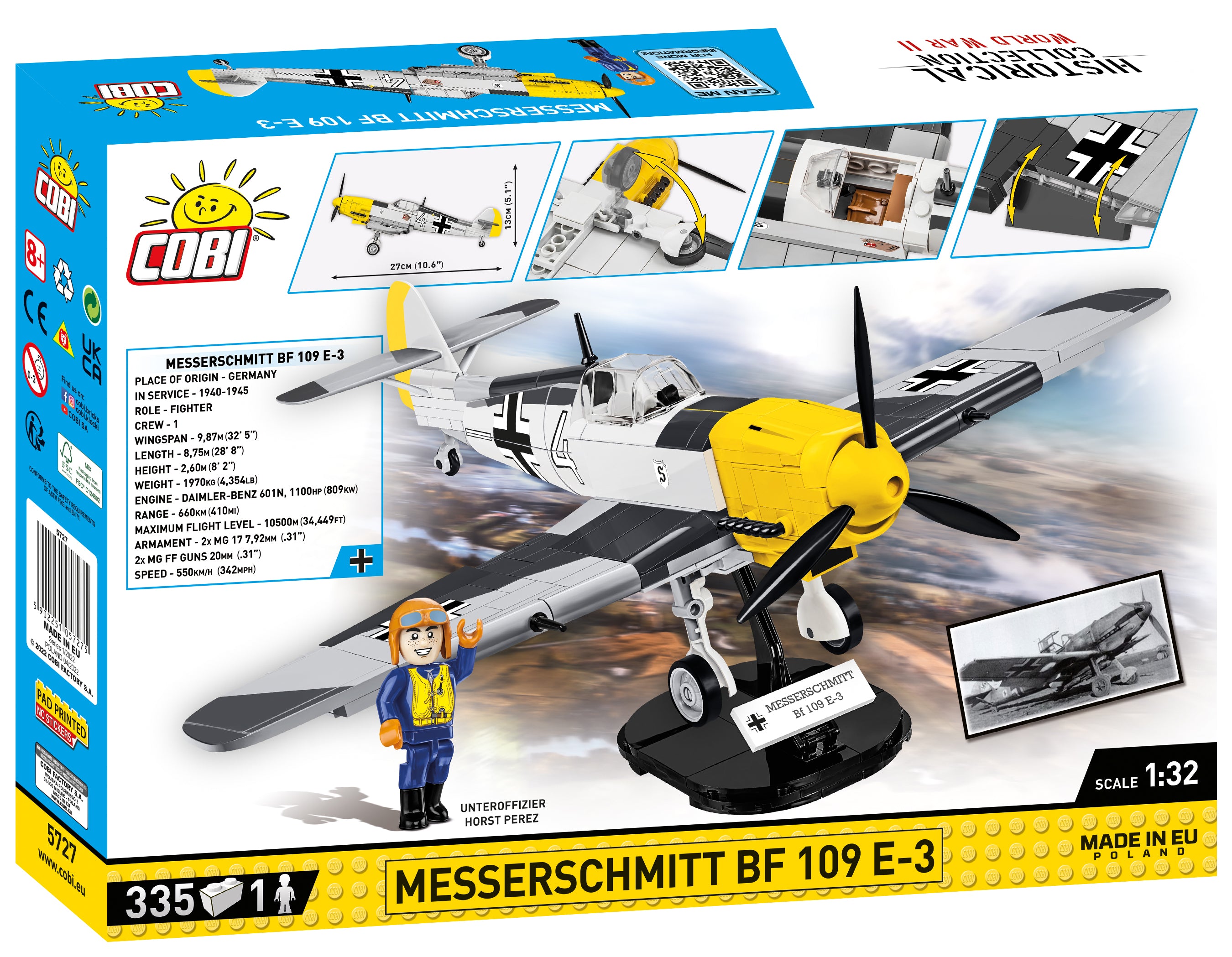 COBI Messerschmitt BF 109 E-3: Set #5727