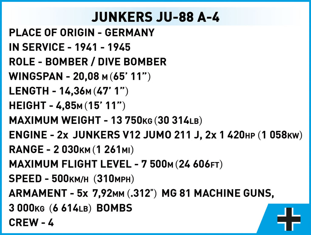 COBI Junkers JU-88: Set #5733
