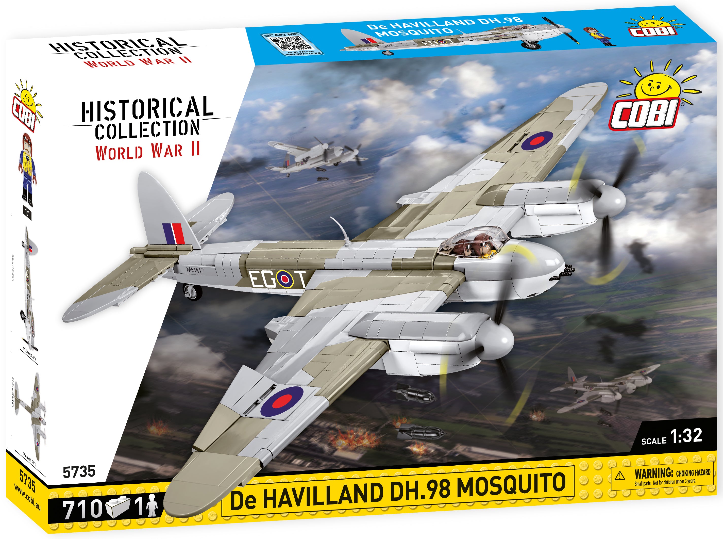 Cobi model kit box for De Havilland DH.98 Mosquito airplane