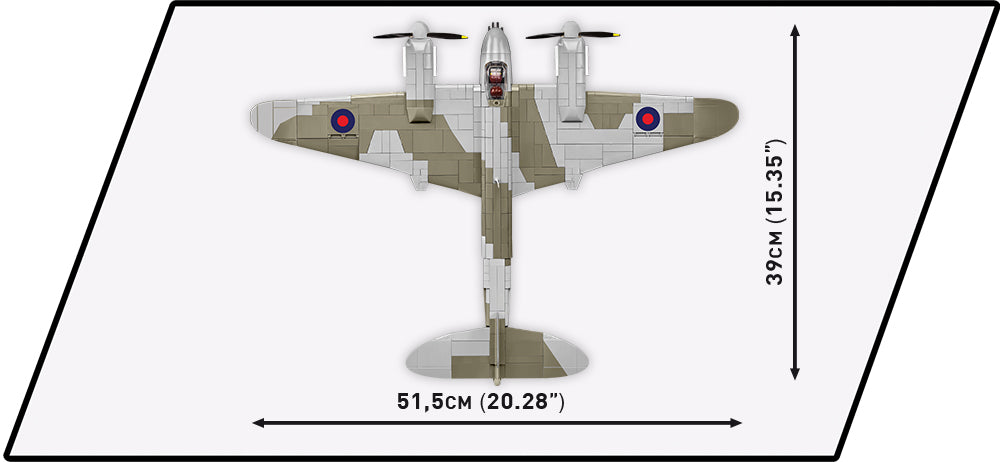 COBI 5735 Top view with dimensions