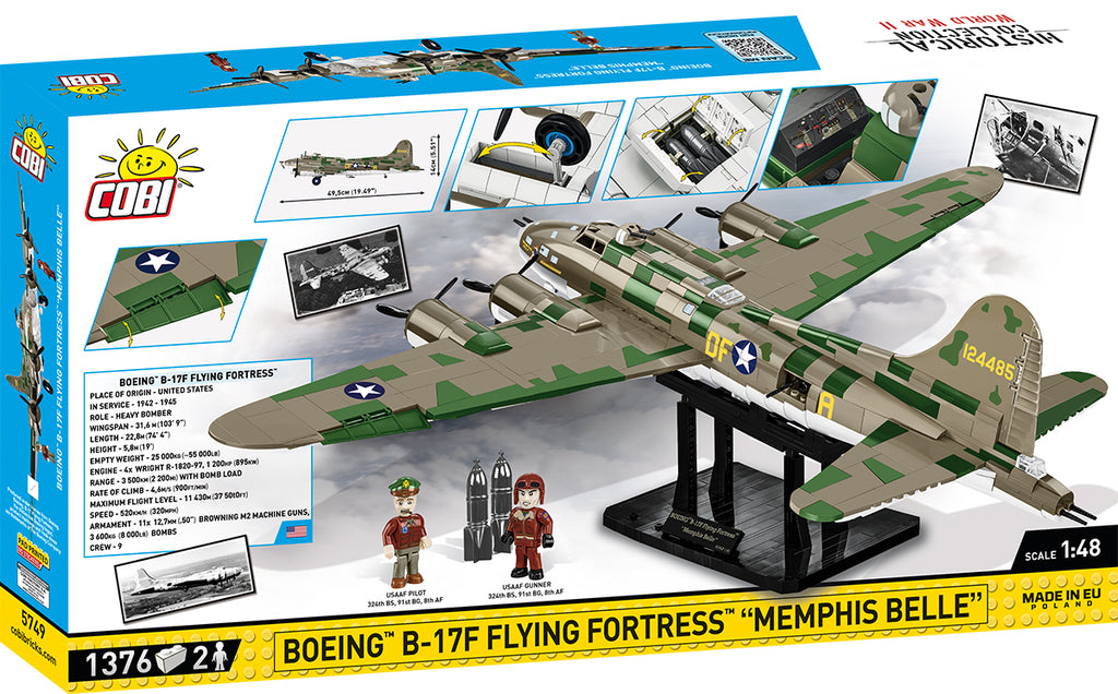 COBI EXECUTIVE EDITION Boeing B-17F Flying Fortress "Memphis Belle" Set #5749