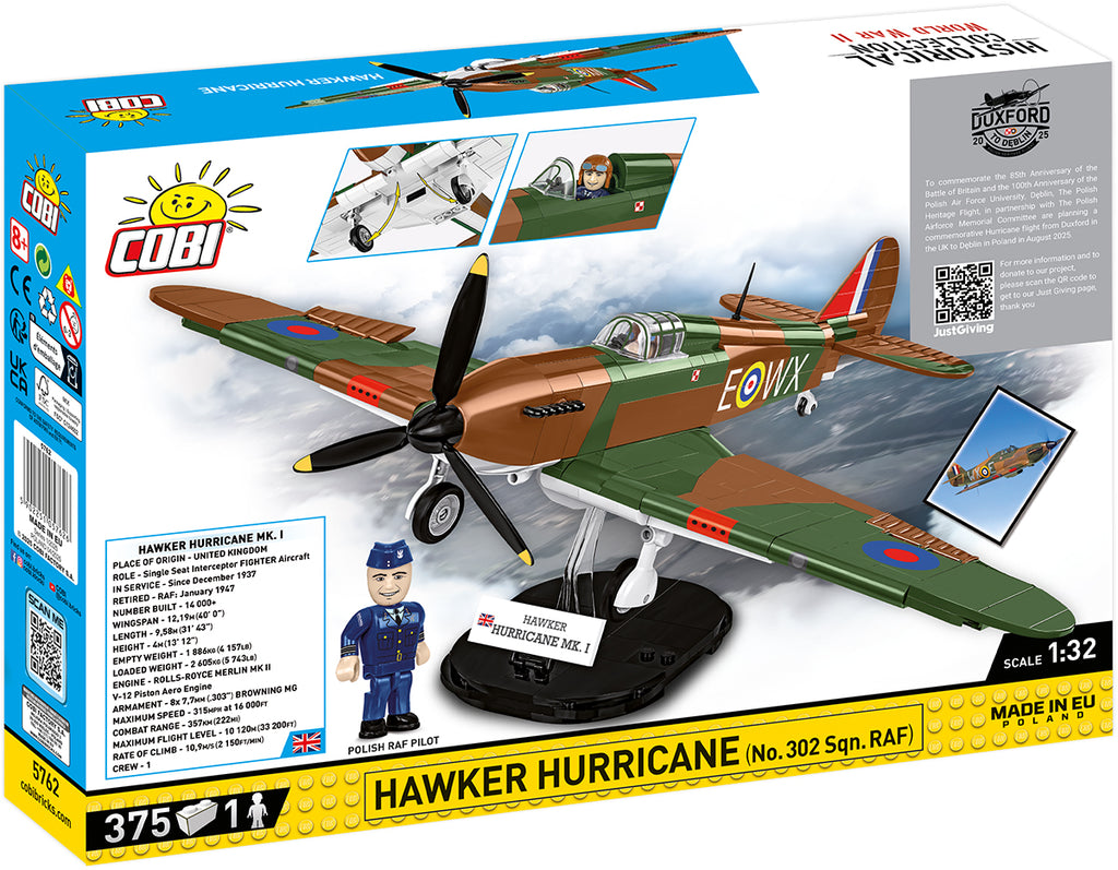 COBI Hawker Hurricane (No. 302 Sqn. RAF) Fighter : Set #5762