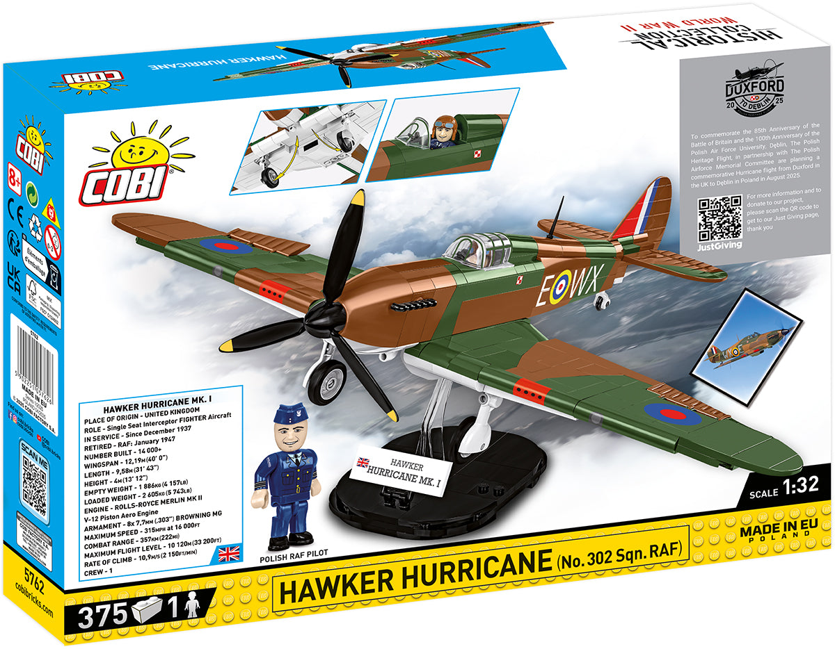 COBI Hawker Hurricane (No. 302 Sqn. RAF) Fighter : Set #5762