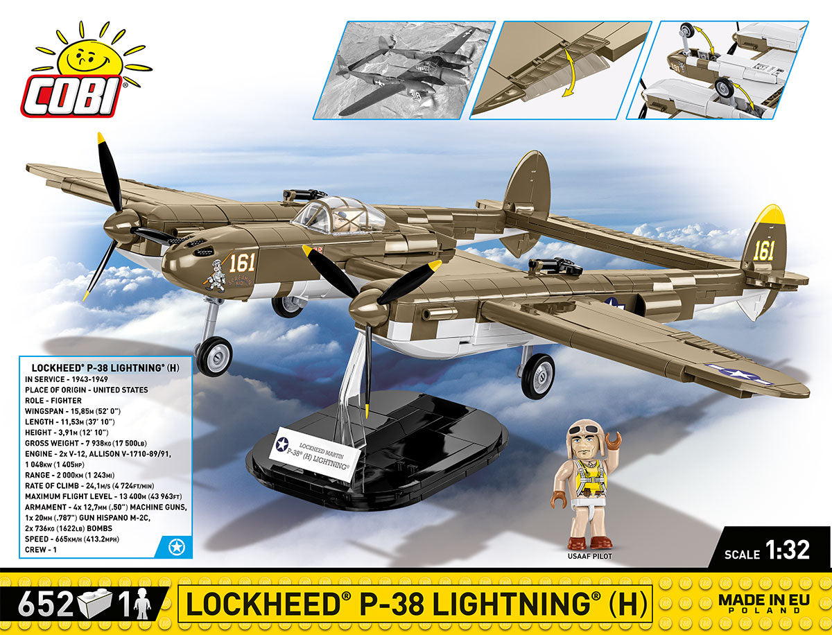 COBI Lockheed P-38 Lightning (H) Fighter : Set #5763