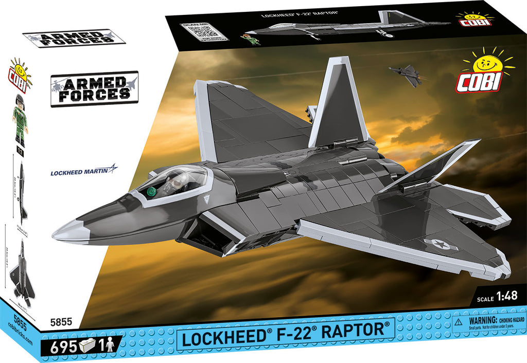 Lockheed F-22 Raptor Fighter Jet COBI #5855