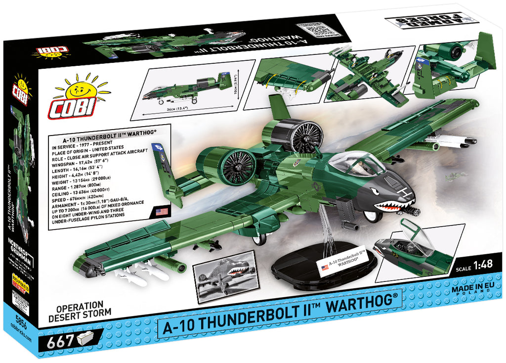 A-10 Thunderbolt II Warthog Attack Aircraft COBI Set #5856