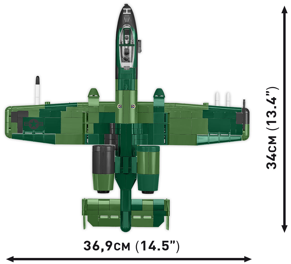 A-10 Thunderbolt II Warthog Attack Aircraft COBI Set #5856