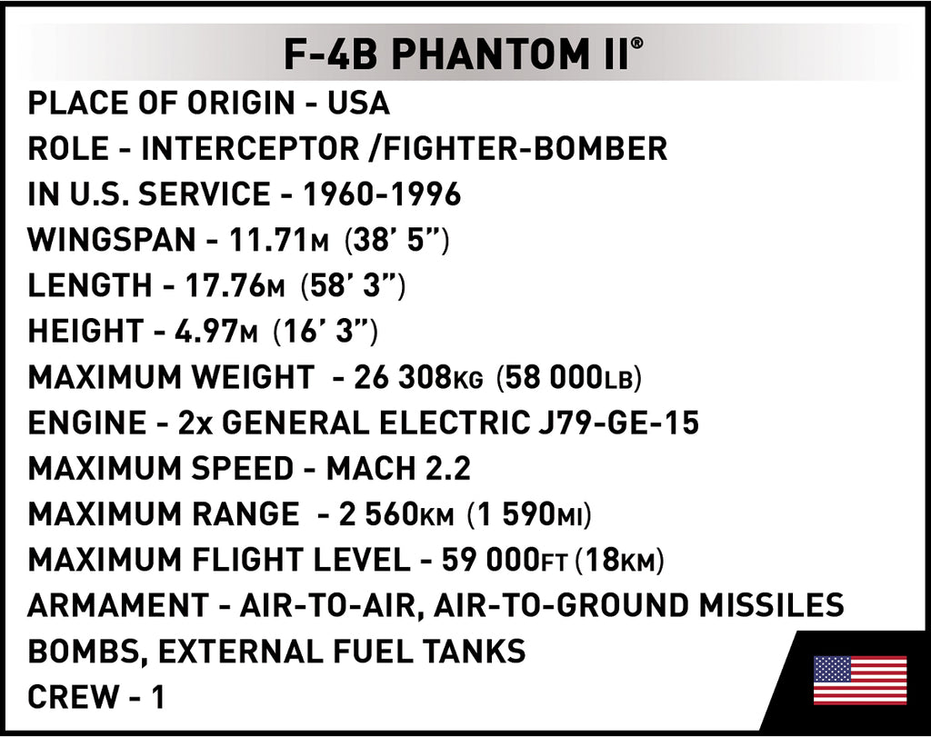 F-4 Phantom II Jet Fighter: COBI #5897