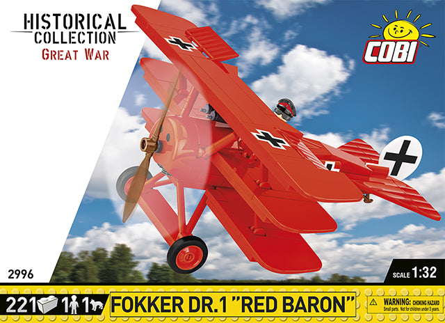 Fokker DR. 1 "Red Barron" Fighter: Set #2996 by COBI