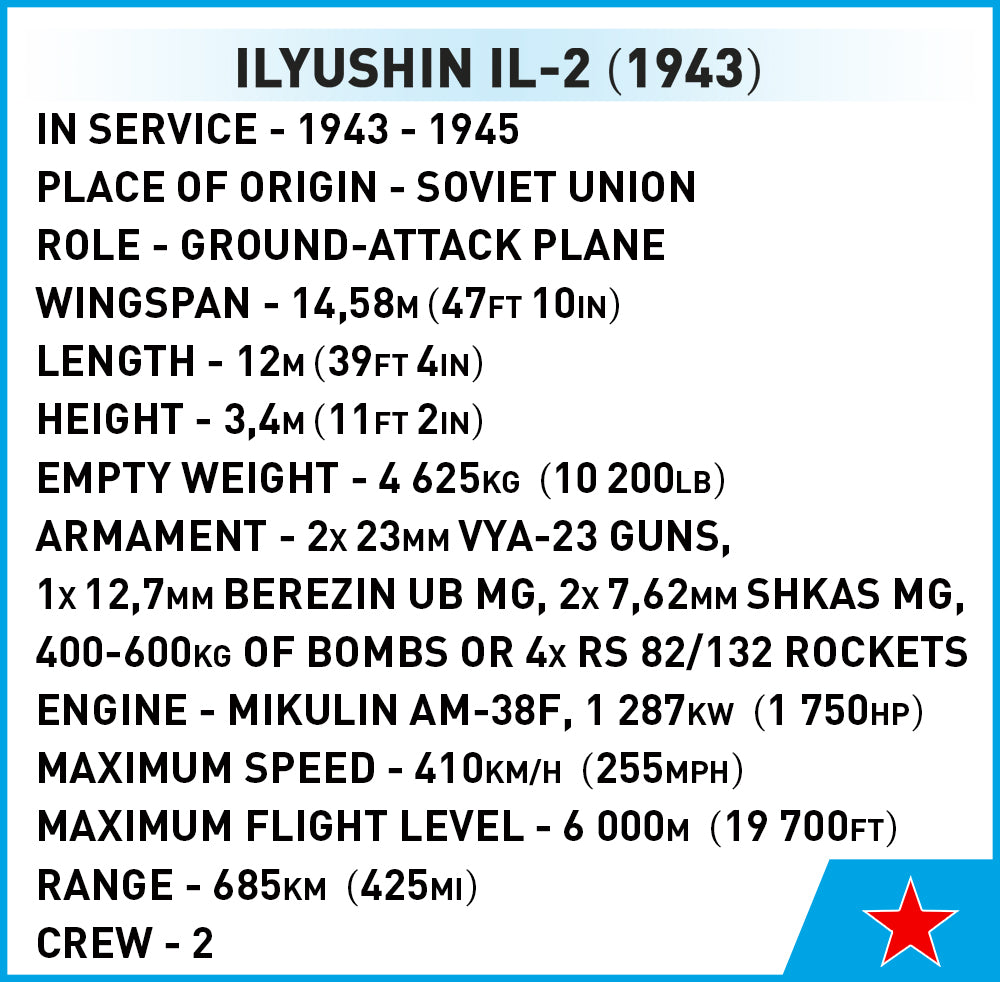 COBI Ilyushin IL-2 (1943): Set #5745
