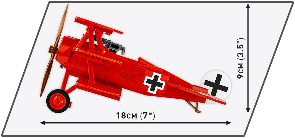Fokker DR. 1 "Red Barron" Fighter: Set #2996 by COBI